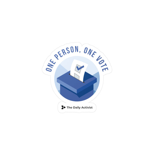 One Person, One Vote Kiss-Cut Vinyl Decals