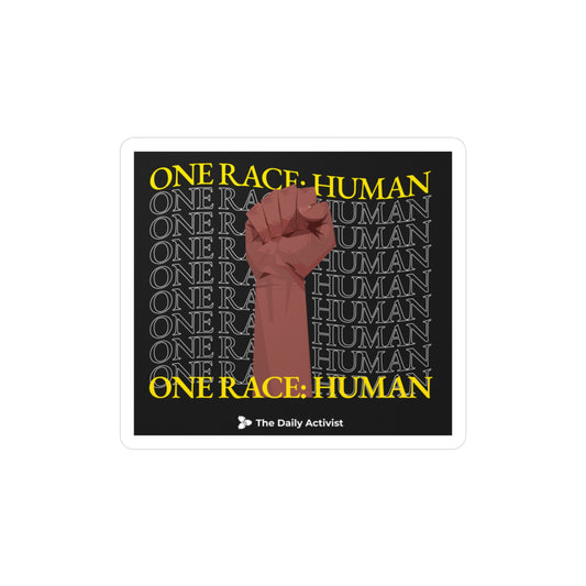 One Race: Human Kiss-Cut Vinyl Decals