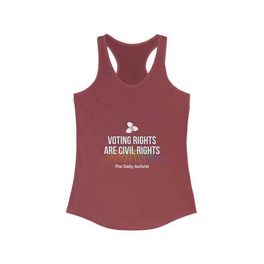 Voting Rights Are Civil Rights Women's Ideal Racerback Tank