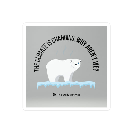 The Climate is Changing, Why Aren't We? Kiss-Cut Vinyl Decals