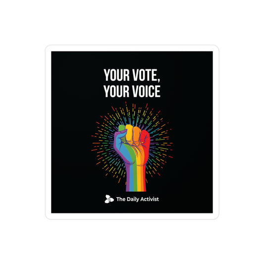 Your Vote, Your Voice Kiss-Cut Vinyl Decals