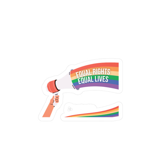 Equal Rights Equal Lives Kiss-Cut Vinyl Decals