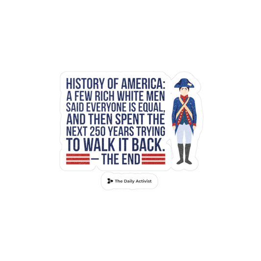 History of America Kiss-Cut Vinyl Decals